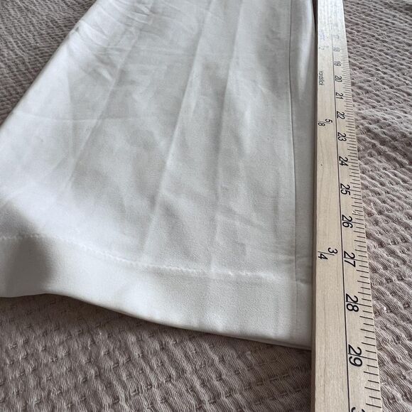 Tahari Pants Womens XS White Wide Leg Pull On Lined Pleated Trousers THF23003 - Picture 12 of 14